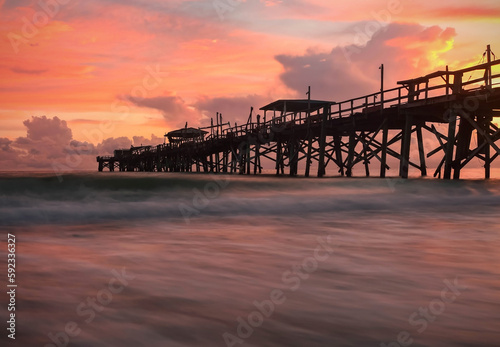 pier sunset