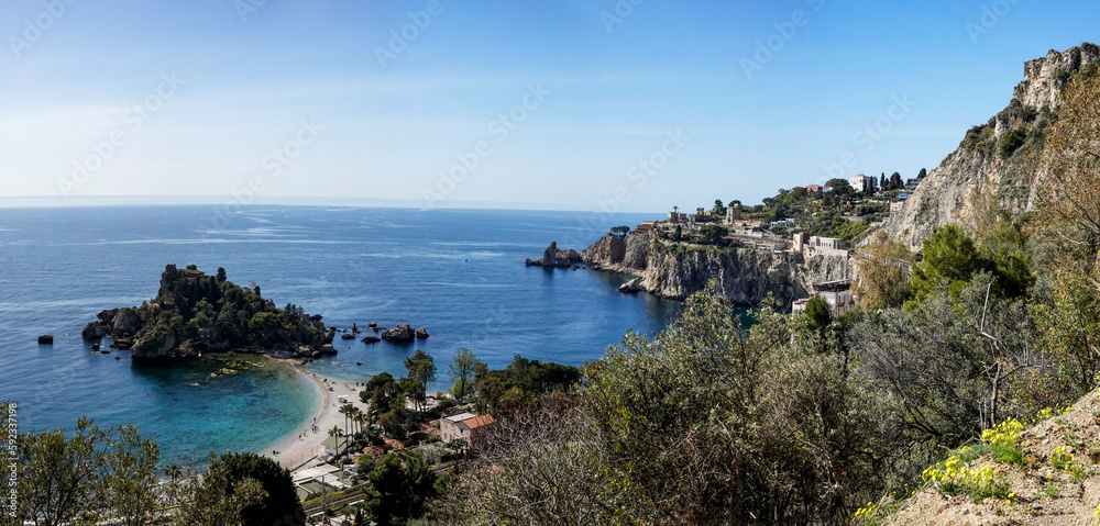 view Ionian sea coastline