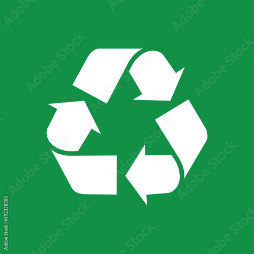 recycle symbol green background environmental conservation
