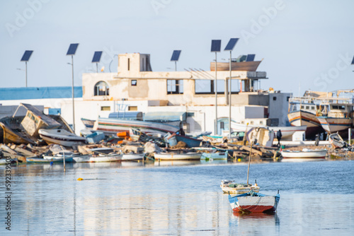 View of Djerba, a large island in southern Tunisia  © skazar