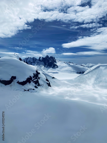 A beautiful photo of snow and mountains in Alaska. © 1shortdesign