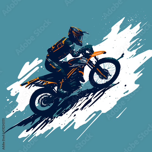 club motorbike race sport extreme illustration