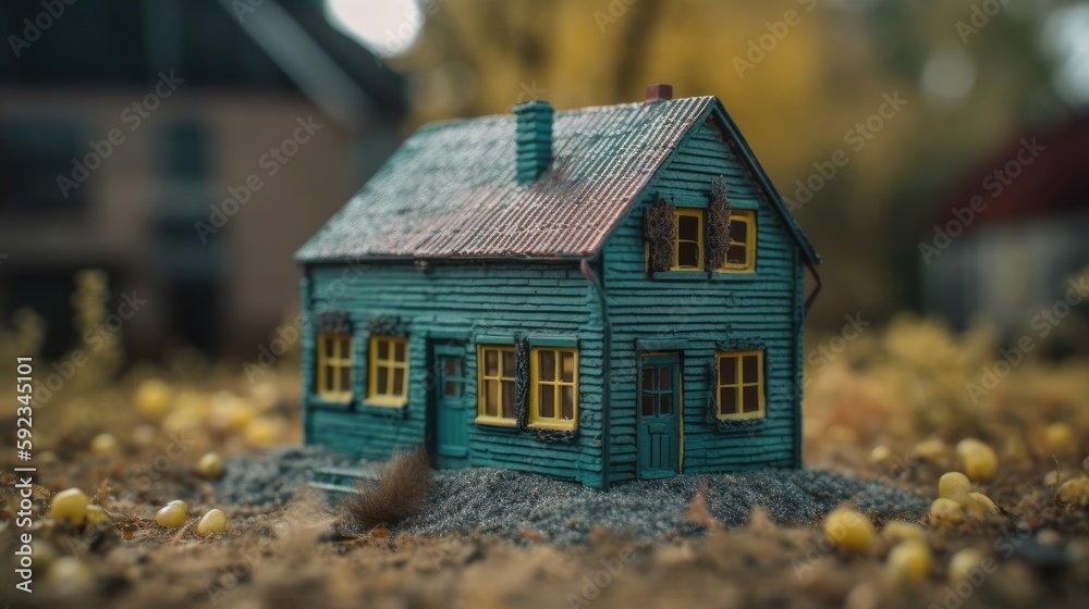  A house, plasticine, 8k, hyper - realistic, photography, generative ai