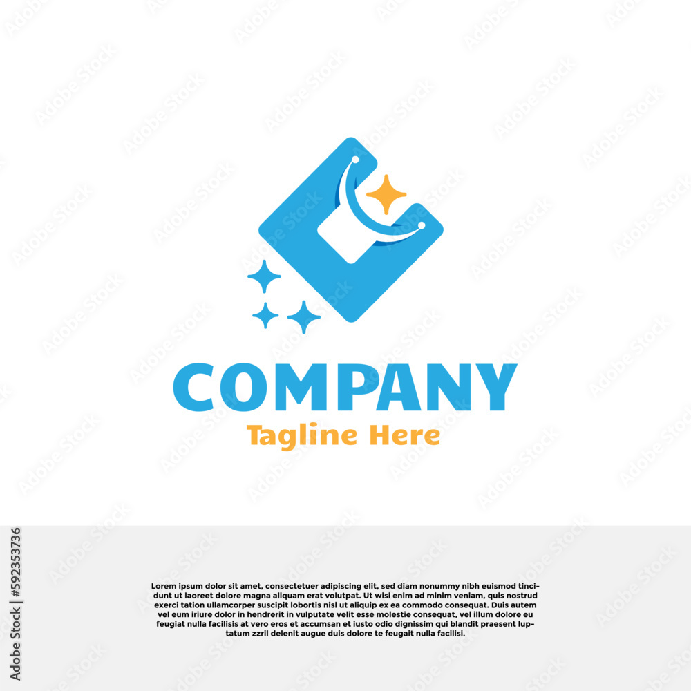 Vector vector shopping bag creative logo concept. Logo design inspiration Vector vector shopping bag creative logo concept. Logo design inspiration