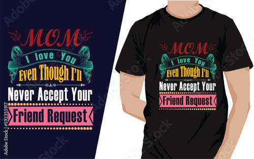 happy mothers dey t-shirt design