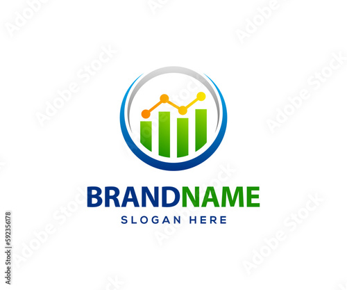 Finance and accounting logo design. Business finance logo design.