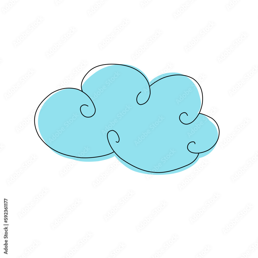 Cartoon cloud vector Cartoon cloud vector