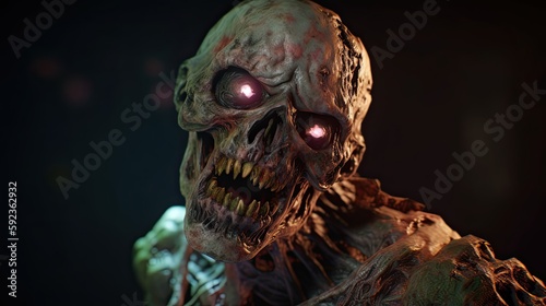  zombie creature, 90s accessories, 90s aesthetic, 90s fashion, intricate design, volumetric, intricate details, particle fx, Unreal Engine 5, realistic, photography, generative ai