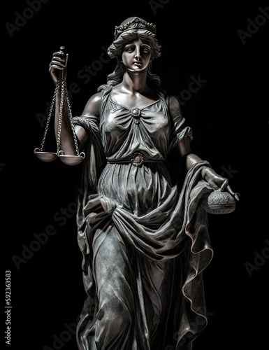 Lady Justice, America, Independence, Graphic Resource, Logo, T Shirt Design. Generative AI