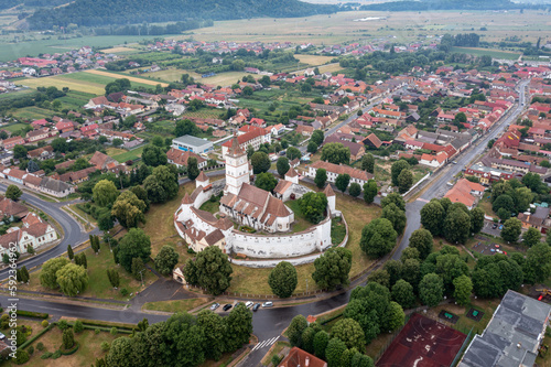 The fortified church of Honigberg at Brasov in Romania