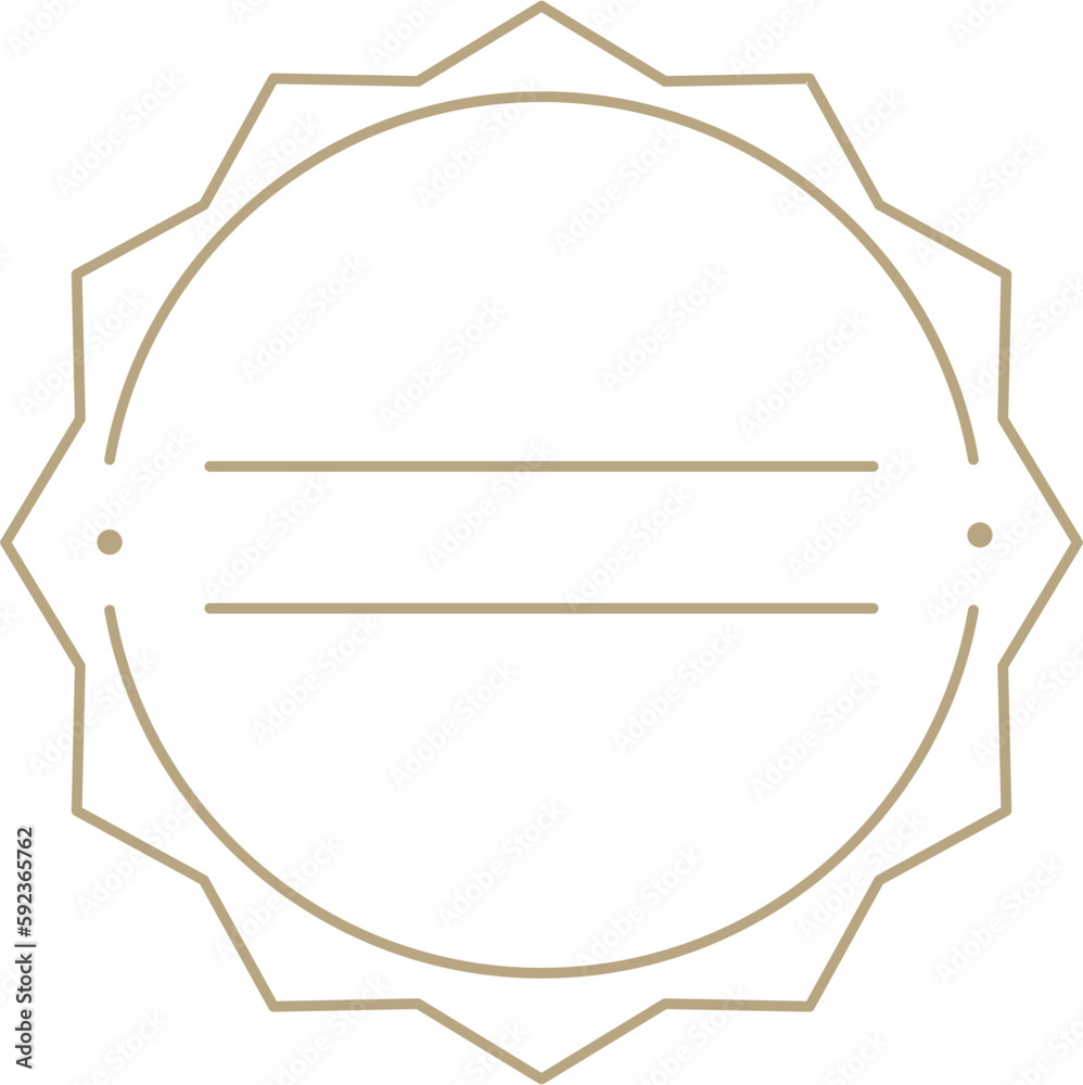 Circle Badge Logo Vector
