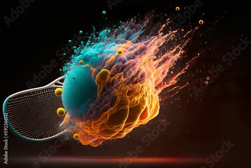 the explosion of a ball © Sndor