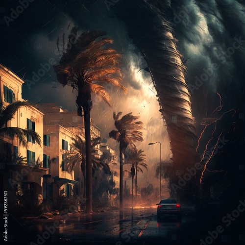 tornado in the citiy