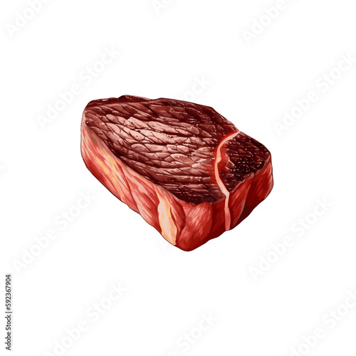 grilled steak, vector/icon