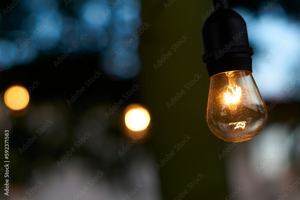 street lamp in the night