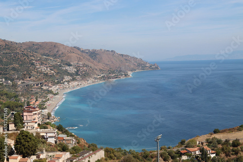 historic center of Taormina Sicily Italy-