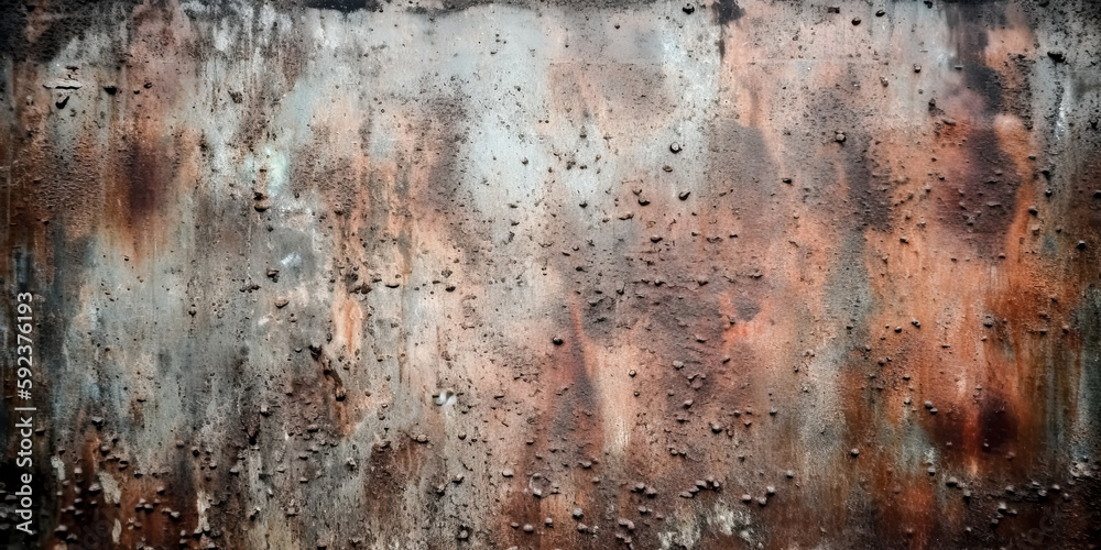 Fototapeta premium An image of a grunge dirty metal background or texture was created using generative ai - generative ai.