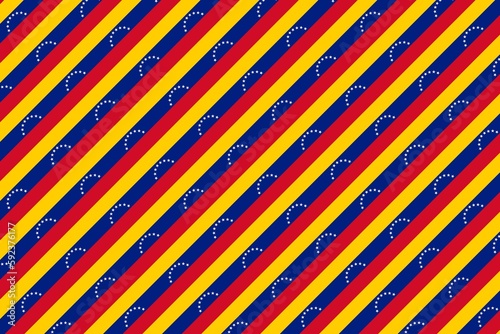 Geometric pattern in the colors of the national flag of Venezuela. The colors of Venezuela.
