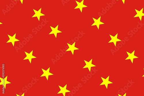 Geometric pattern in the colors of the national flag of Vietnam. The colors of Vietnam.