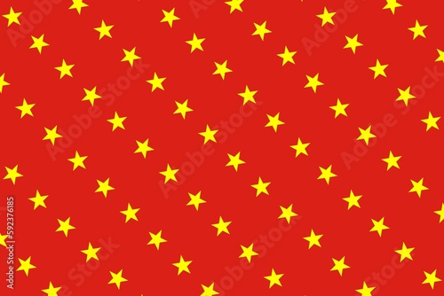 Geometric pattern in the colors of the national flag of Vietnam. The colors of Vietnam.