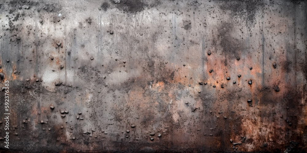 Fototapeta premium A grunge and dirty metal background or texture was created using generative AI - generative ai.