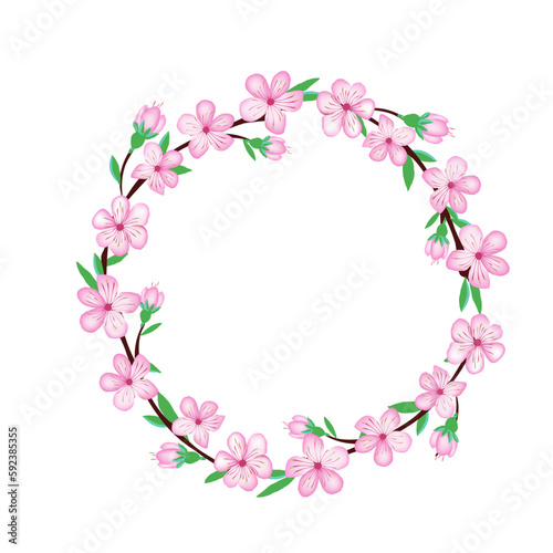 Sakura cherry blossom flower design
