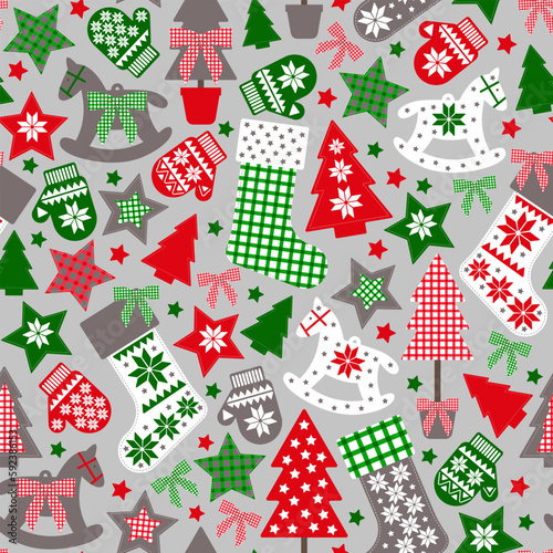 seamless pattern background christmas decor