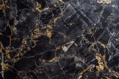 Dark marble background. Luxurious marble texture perfect for an elegant and sophisticated designs. Created using generative AI.
