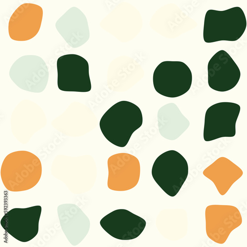 Set of 25 colorfull vector abstract art blob shapes with 8 points. Known as blotch shapes, liquid organic elements, pebble drops blob silhouettes and splashes. Use as pattern background.