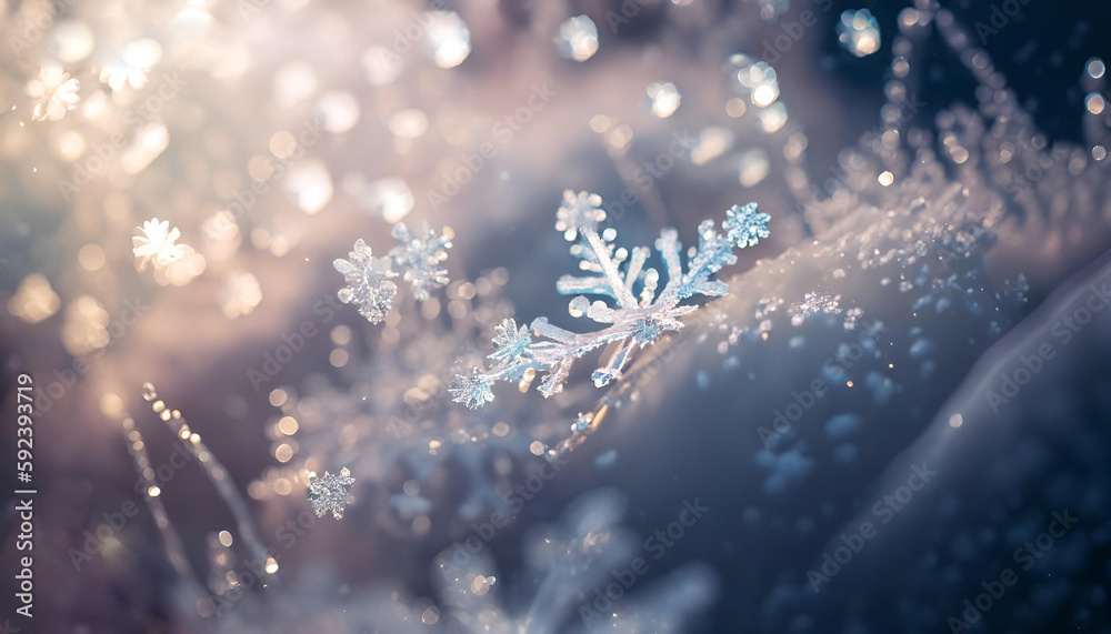 winter background. bright pastel colors. flirring bokeh. snow flakes bokeh. ice crystals bokeh. ice flowers in focus winter background. bright pastel colors. flirring bokeh. snow flakes bokeh. ice crystals bokeh. ice flowers in focus
