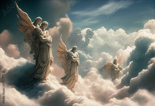 Angels in heaven