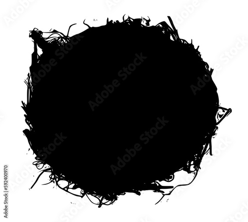 bird nest silhouette