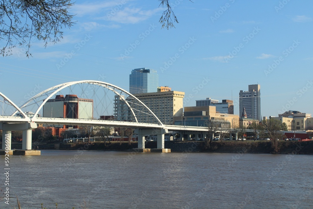 Naklejka premium The Cityscape of Little Rock, Arkansas