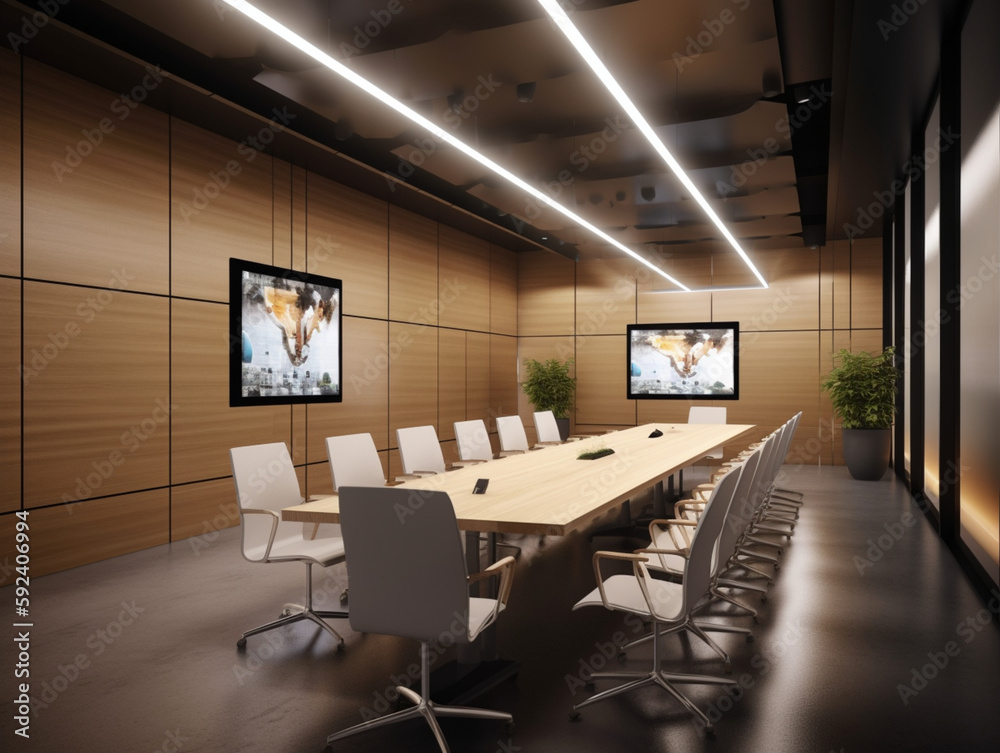 Fototapeta premium Meeting raum in modernem Büro