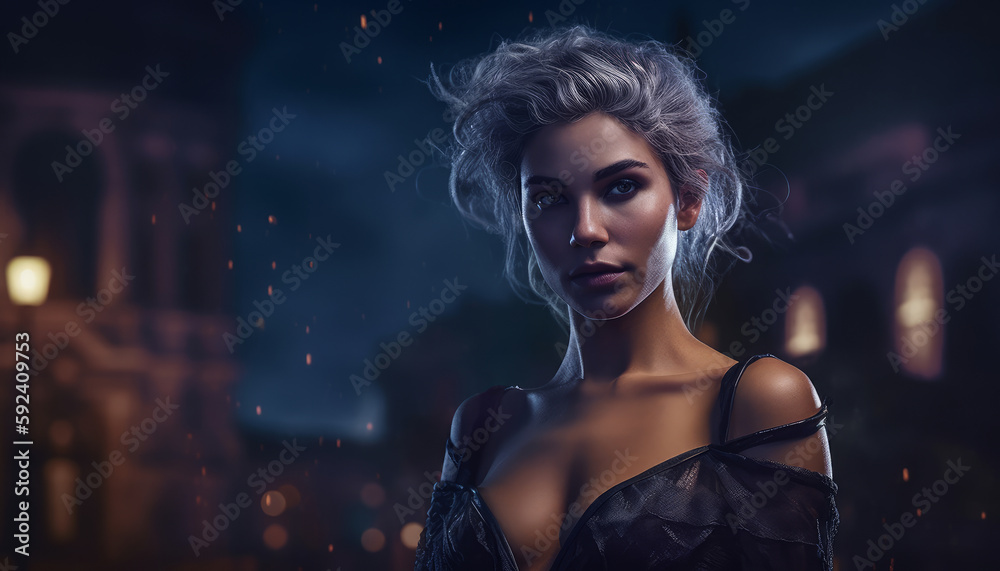 Art portrait of a beautiful woman with interesting hair and jewelry. Princesses and queens of different nations and times. Created using generative artificial intelligence. Art portrait of a beautiful woman with interesting hair and jewelry. Princesses and queens of different nations and times. Created using generative artificial intelligence.