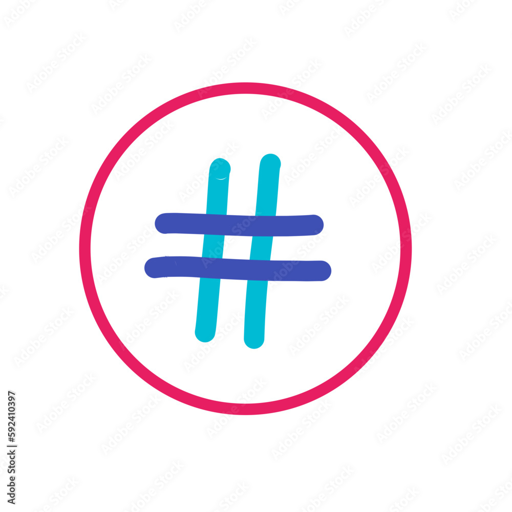 Obraz premium hastag