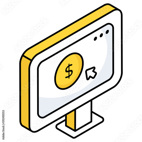 Unique design icon of ppc