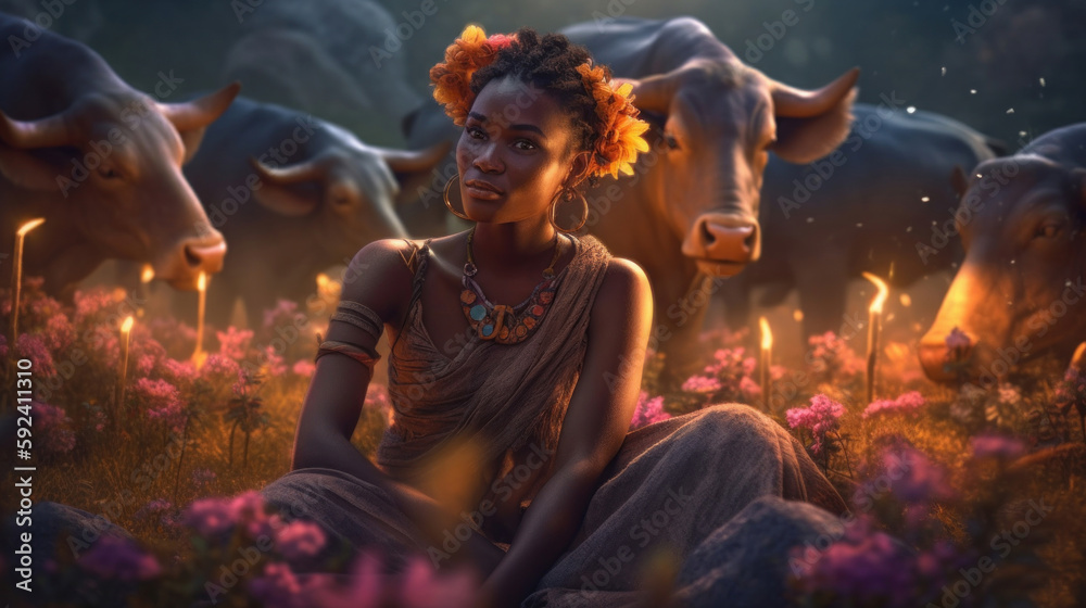 beautiful-afro-girl-grazes-cattle-in-the-meadow-woman-shepherd-life