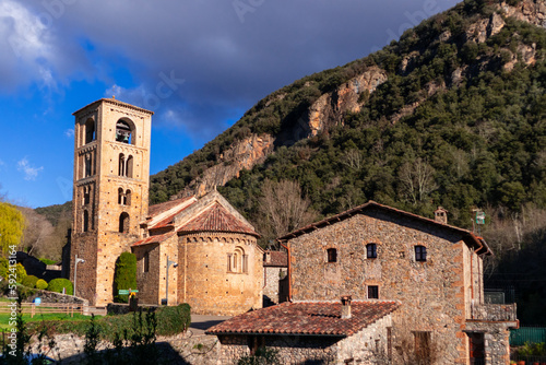 Iglesia de San Cristobal, localidad de Beget , comarca de Ripolles, Catalunya, España