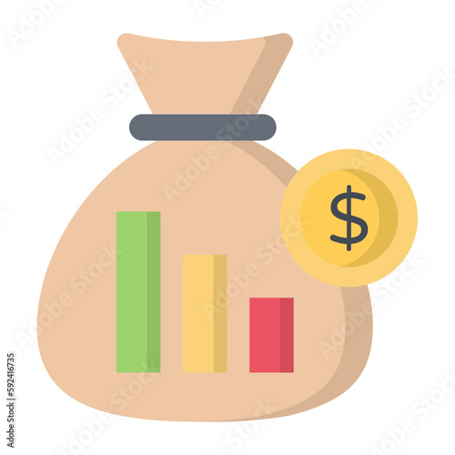Money Bag Flat Icon