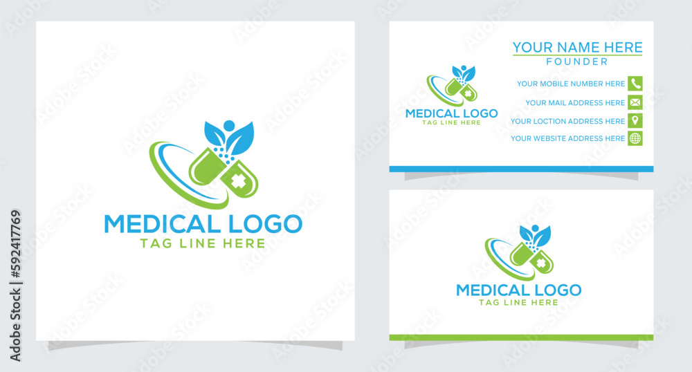 Pharmacy logo template
