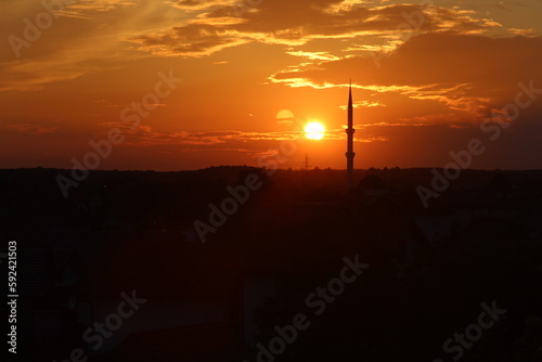 Mosque sunset