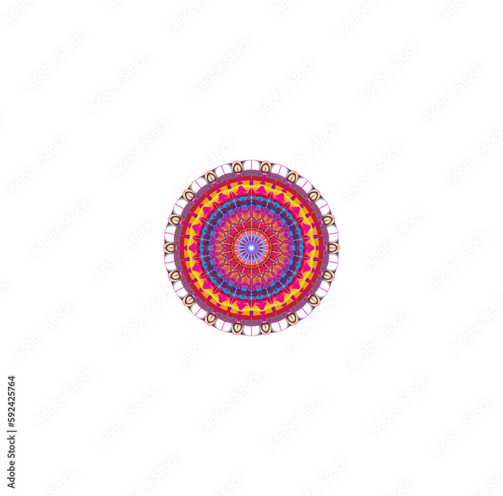 Magenta Mandala Medallion Magenta Mandala Medallion