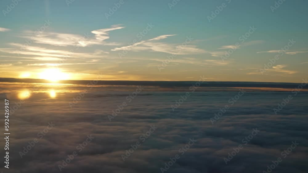 Beautiful sunset with clouds in the sky. Beautiful sunset with clouds in the sky.