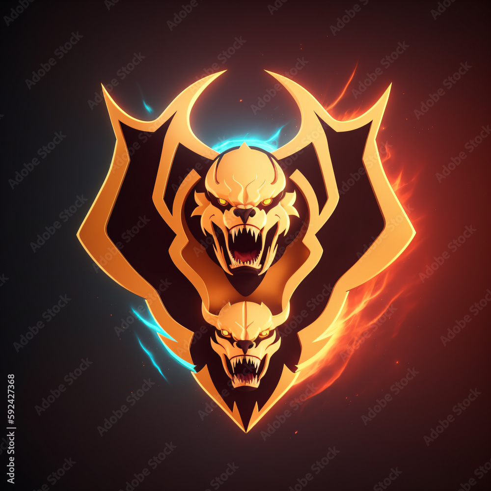 Beast Gaming Logo Illustration, Generated with AI Beast Gaming Logo Illustration, Generated with AI