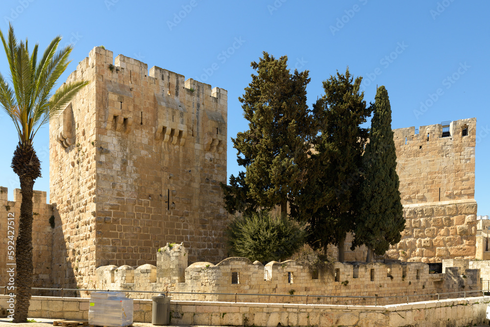 Tower of David in Jerusalem, Israel.