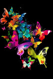 borboletas coloridas de arte moderna