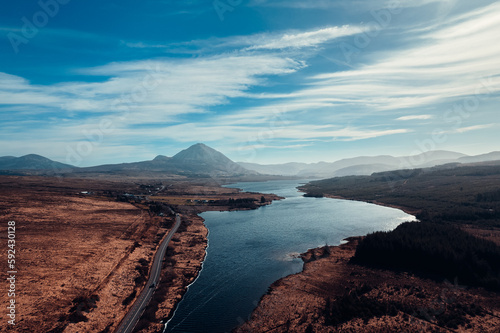 View of Errigal, Gweedore in County Donegal, Ireland.