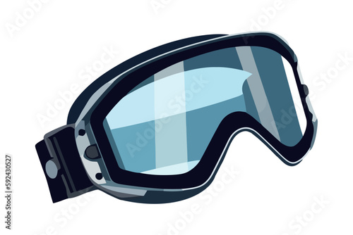 Adventure snorkeling goggles accessory icon