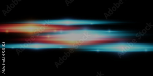 Abstract high speed motion lines, speed light. On a dark background.	
